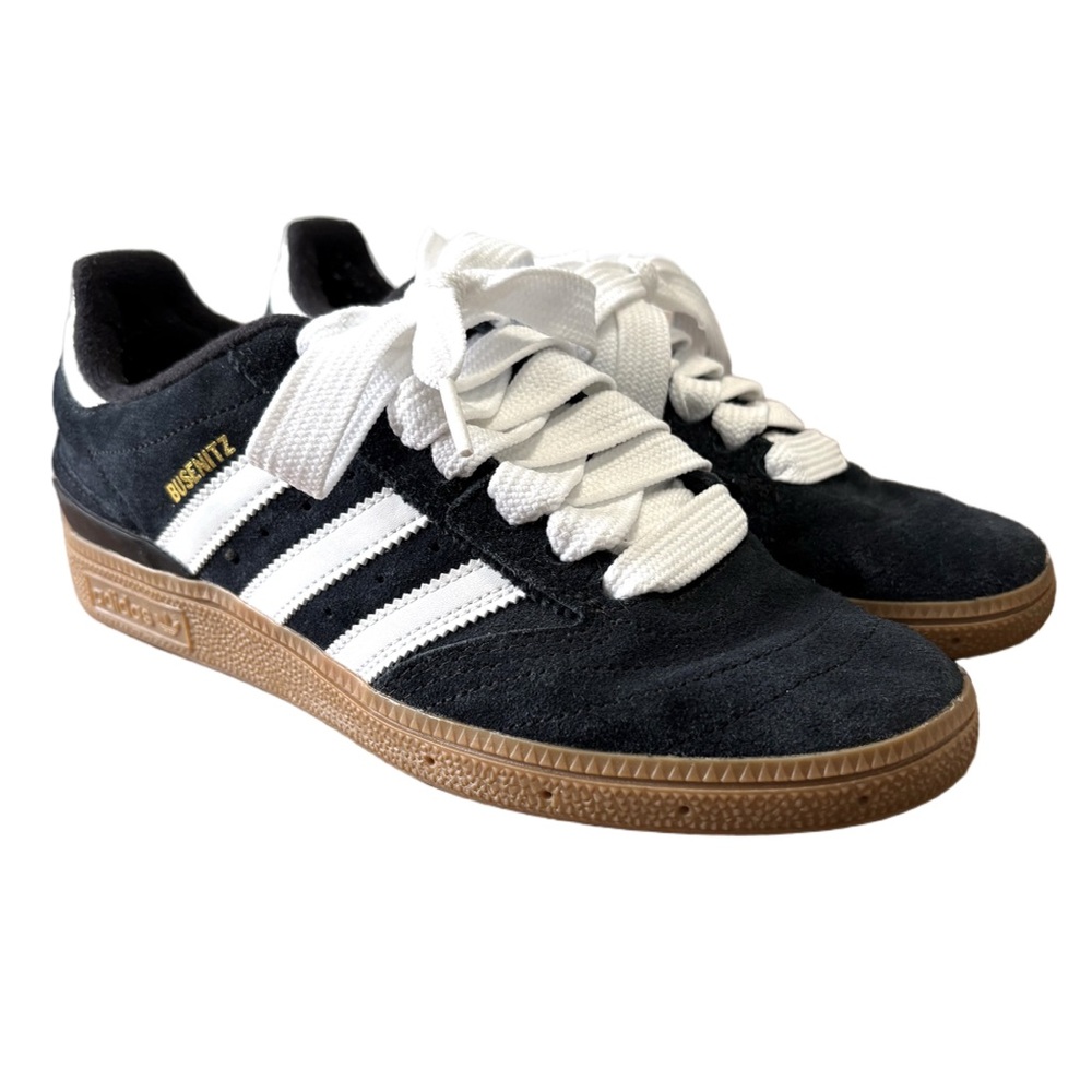 Adidas Busenitz Black Suede Gum Sole Sneakers Men’s 7.5